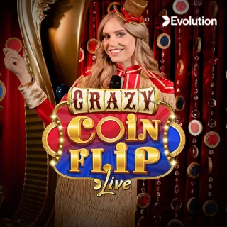 Live Crazy Coin Flip game show by EVOLUTION