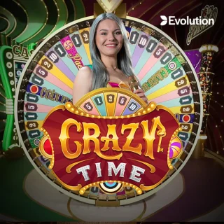 Live Crazy Time game show by EVOLUTION