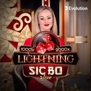 Live Lightning Sic Bo game show by EVOLUTION