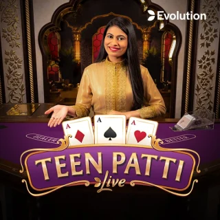 Live Teen Patti poker by EVOLUTION