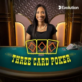 Live Three Card Poker by EVOLUTION